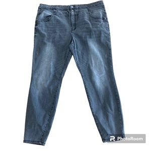 Vylette Gray 3 Button High Rise Skinny Jeans